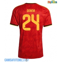 Camisa de time de futebol Bélgica Amadou Onana #24 Replicas 1º Equipamento Mundo 2026 Manga Curta